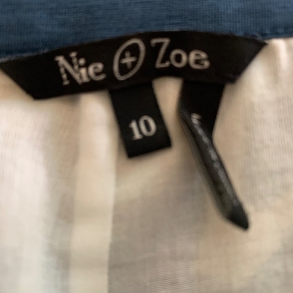 Nic+Zoe Silk/Cotton Blend Faux Wrap Skirt - Picture 5 of 6